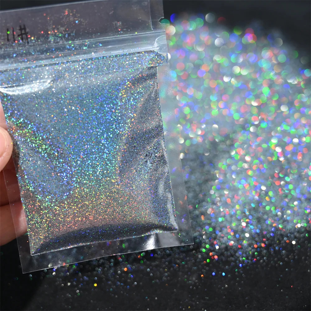 5g laser holographic bulk flash nail pigment loose fine gel polishing accessories powder 241213