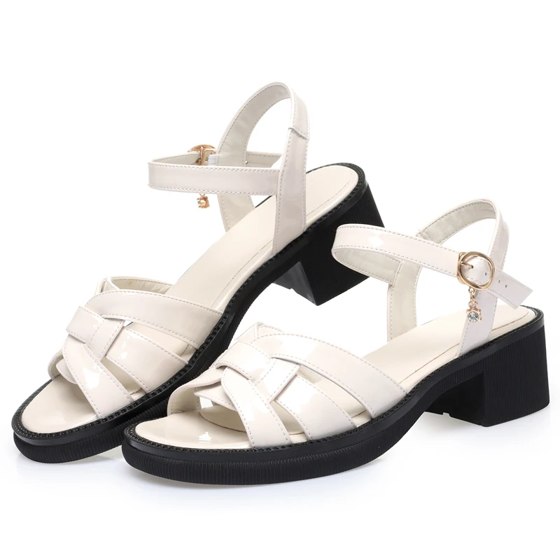 AIYUQI Women Sandals Rome 2024 Summer Genuine Leather Women Shoes Sandals Non-slip Fashion Sandals Ladies Footwear