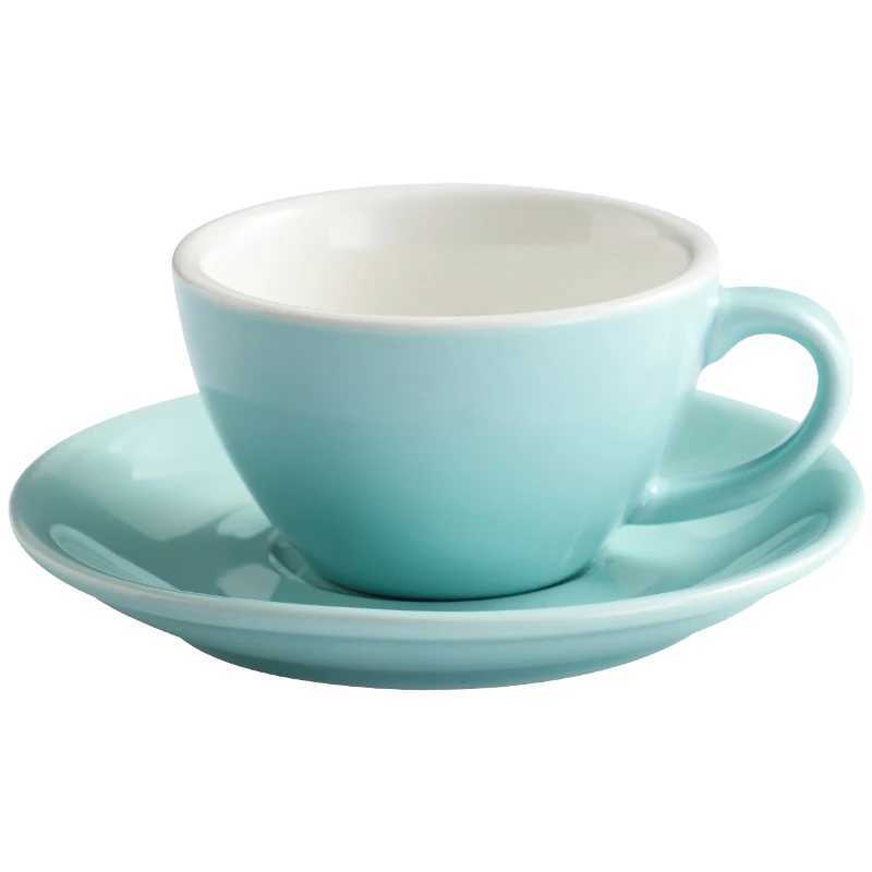 Creative Color 150ml espresso cup with sauce dessert plate tea cup for couples g gift tabletop decoration Y241214