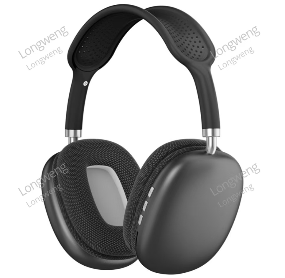 P9 Pro Max Wireless Over-Ear Bluetooth Adjustable Headphones Active Noise Cancelling HiFi Stereo Sound for Travel Work