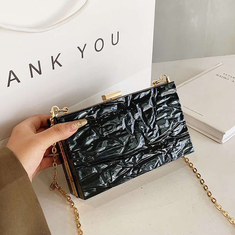 Bag women's Korean version fashionable candy colored western-style handbag Instagram internet famous ice crack crossbody bag 2024 new style tempe