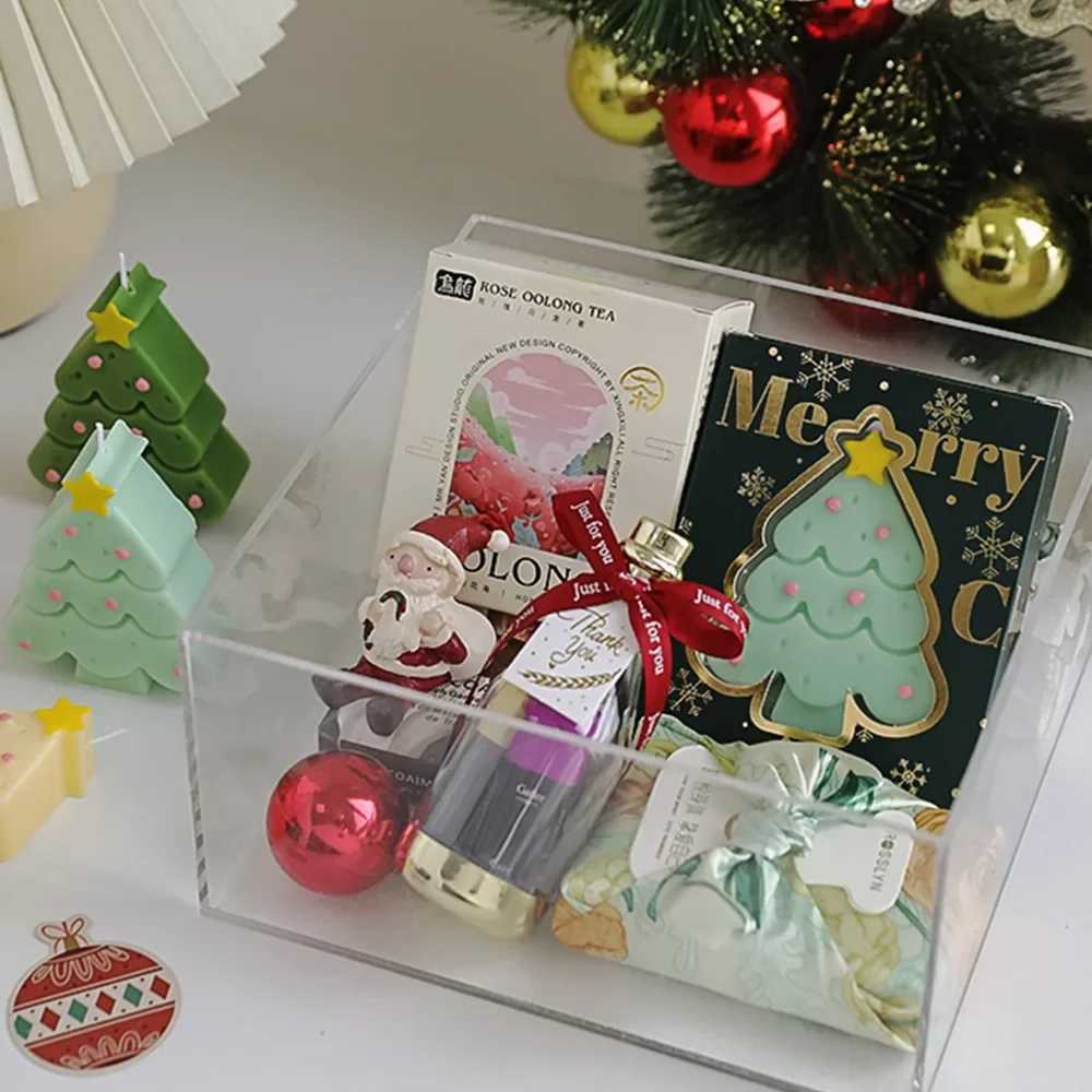 Christmas Scented Candle with Box Mini Christmas Tree Shape Fragrance Candle Home Decor Candle Gift for Friends Women Souvenir C251015