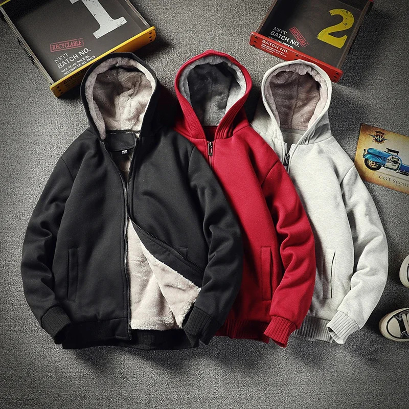 Fashionable Korean hoodie cardigan wool sweater mens loose casual zipper hoodie jacket autumn fashionable casual student wool hoodie 241214