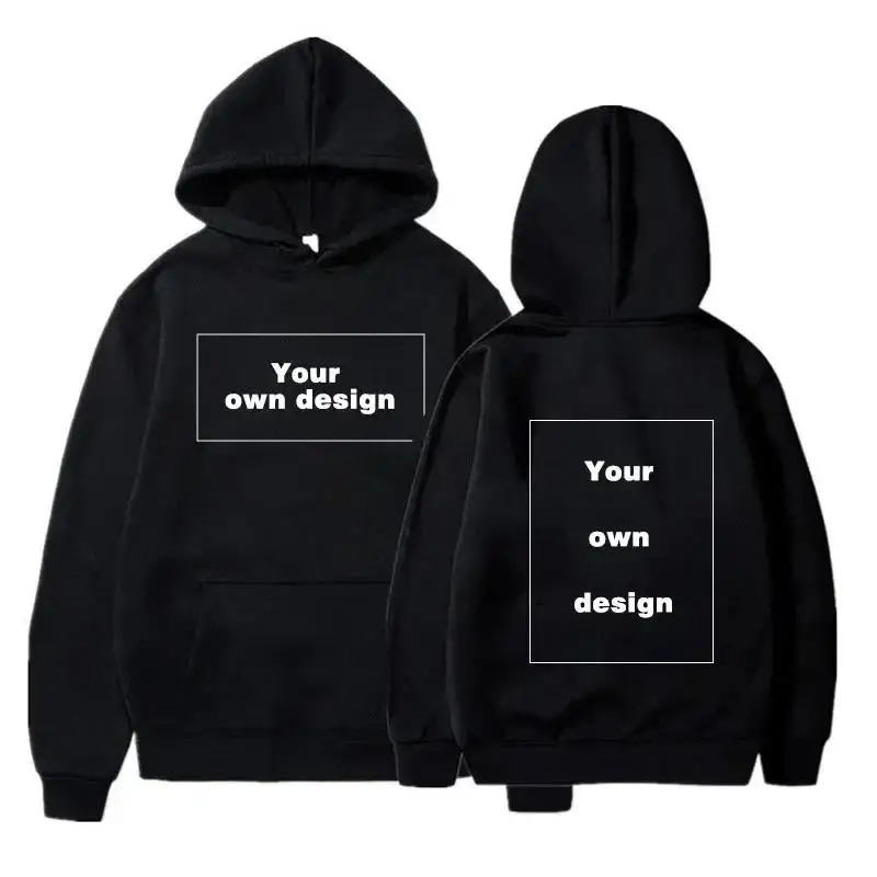 Customized personalized hooded sweatshirt for autumn warmth and comfort unisex casual style custom printed text DIY fashion 241214