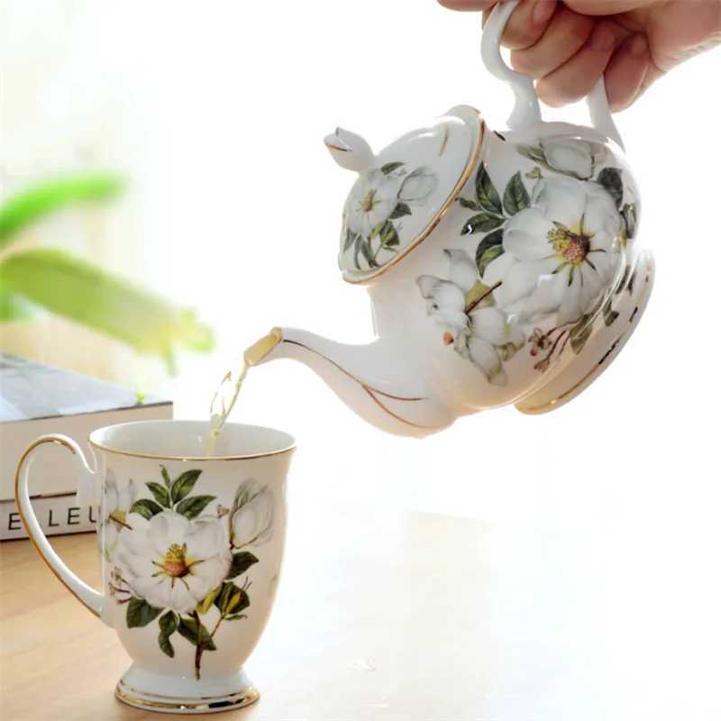 European Coffee Maker Bone Off Kettle Afternoon Tea Pot Kung Fu Set Household Large Capacity Ceramic Filter Teapot Y241214