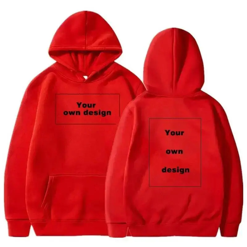 Customized personalized hooded sweatshirt for autumn warmth and comfort unisex casual style custom printed text DIY fashion 241214