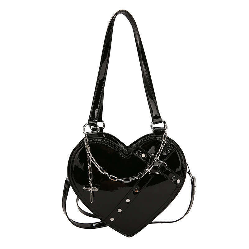 Internet celebrity personality cross love women's y2k spicy girl style armpit niche design single shoulder crossbody bag 2024 new casual fashion 