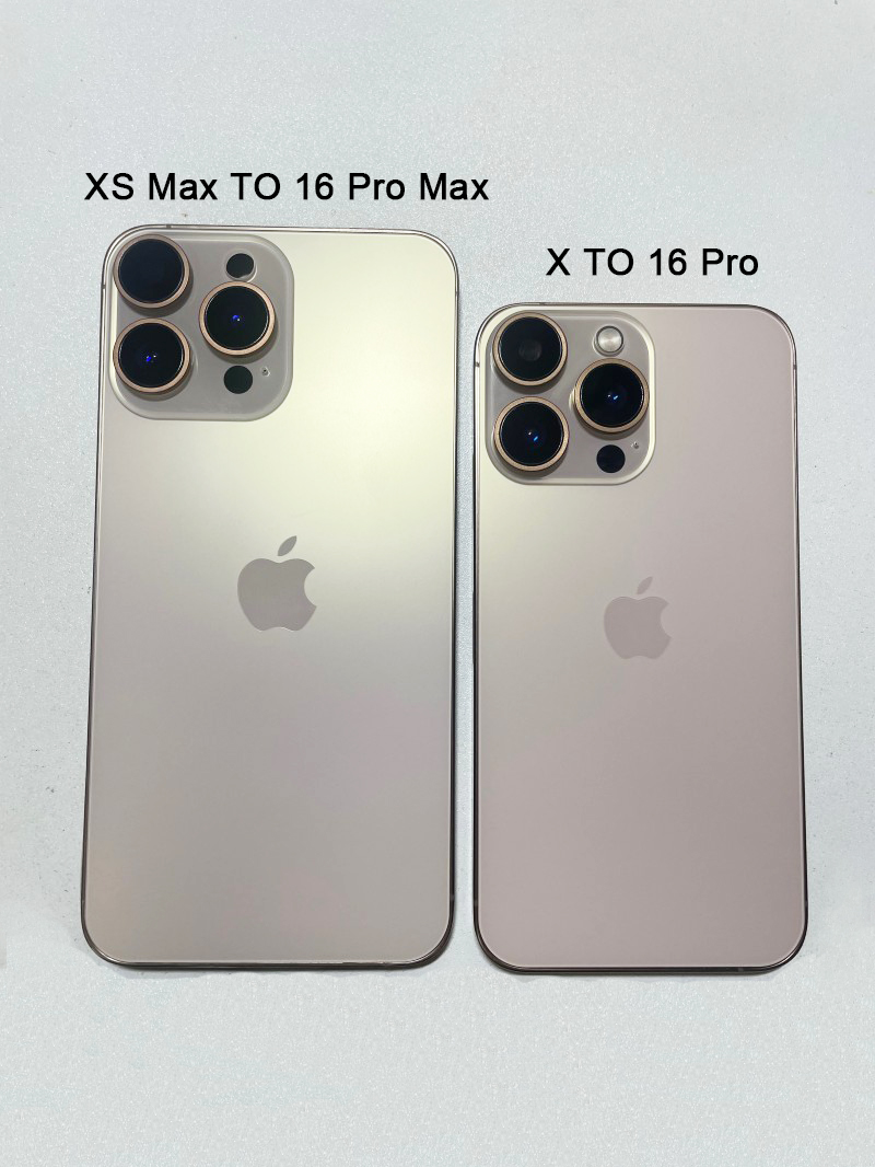iPhone Original Unlocked iphone Xs Max Covert to iphone 16 Pro Max Cellphone with 16 PM Camera appearance 4GB RAM 64GB 256GB ROM Mobilephone,Refurbish