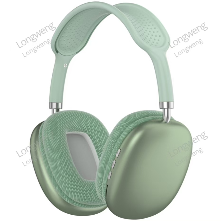 P9 Pro Max Wireless Over-Ear Bluetooth Adjustable Headphones Active Noise Cancelling HiFi Stereo Sound for Travel Work