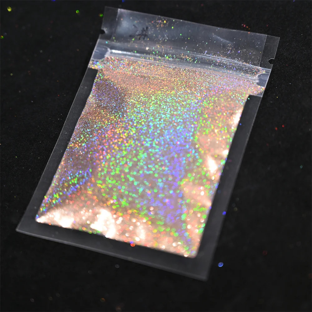 5g laser holographic bulk flash nail pigment loose fine gel polishing accessories powder 241213