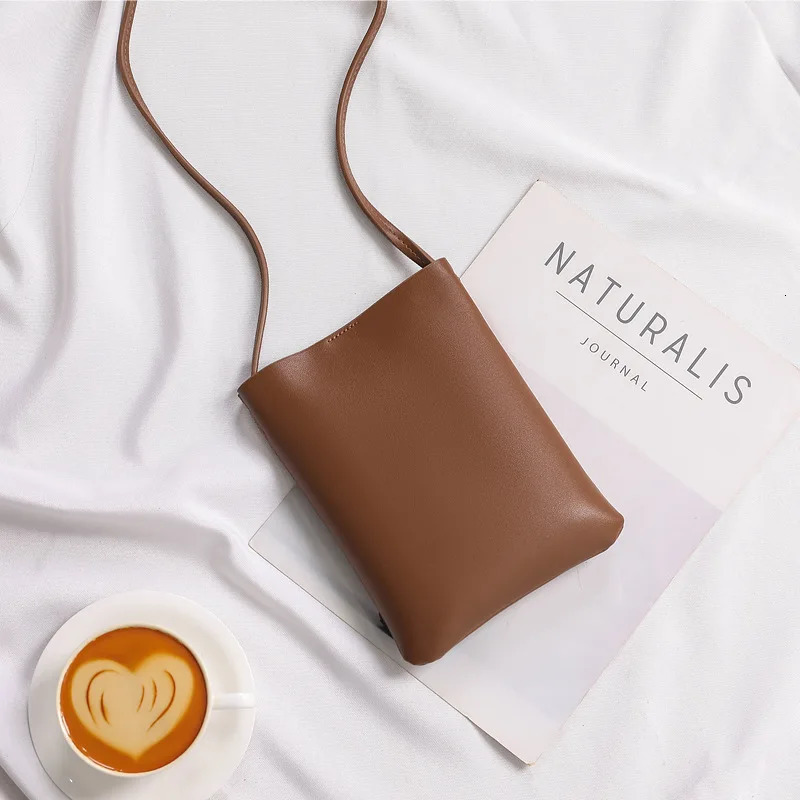 Trend Phone Bag Crossbody Women Shoulder Bags Fashion Simple Messenger Hand Bag for Lady Mini Flap Mobile Bolso Black 241213