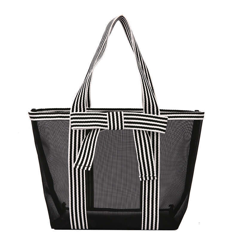 minimalist Korean transparent single shoulder tote bag ins niche fashion large capacity multifunctional handbag armpit 2024 new style chic and elegant