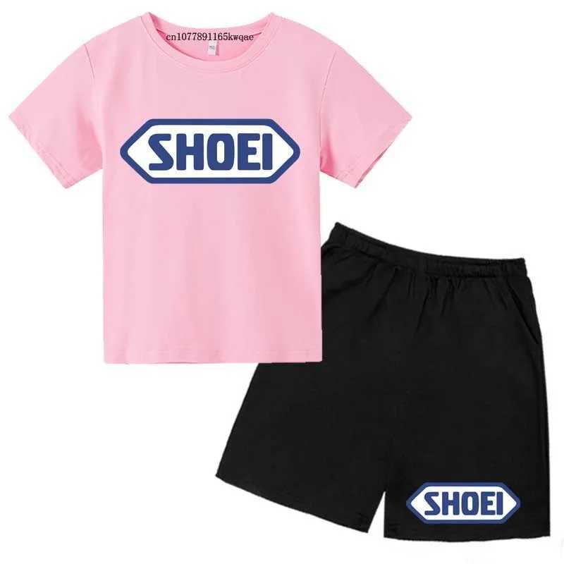 Clothing Sets Kids Fashion Summer Letter Print Breathable T-shirts+Pants 2pcs Sporty Suits 3-13Years Boys Girls Daily Outfits Children Clothes H241214