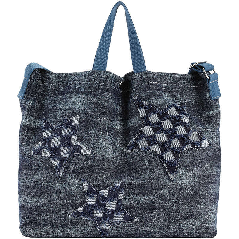 Internet famous denim cloth bag for women, Japanese and Korean large capacity casual tote single shoulder crossbody bag, 2024 temperament versatile ne