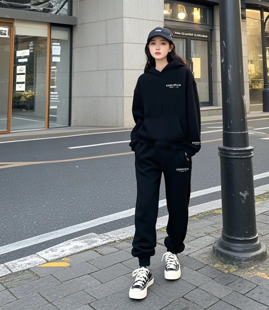 High end street fashion sports and leisure hoodie made of pure cotton comfortable and durable unisex mens clothing 241213