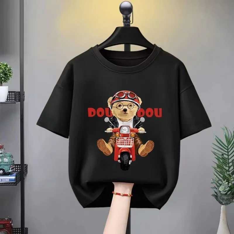 Clothing Sets Summer Baby Boy Clothes Set Printed Bear Short Sleeve T-shirts and Shorts 2 Pieces Suit Casual Kid Children Top Bottom Outfits H241214