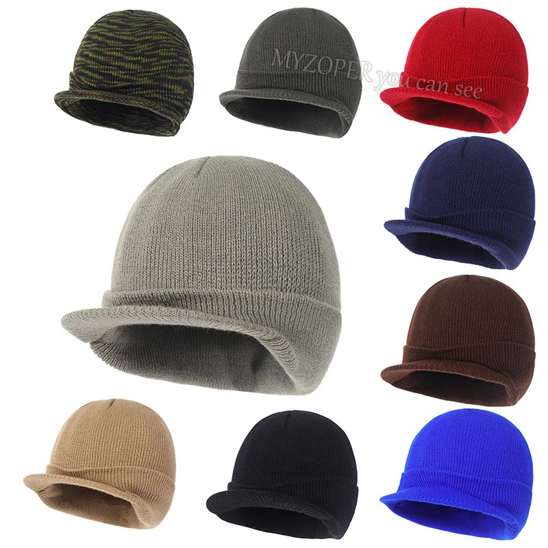 Mens Winter Warm Knitted Hat Outdoor Bicycle Knitted Baseball Hat Casual Skull Bear Hip Hop Womens Ski Slow Fashion Hat 241211