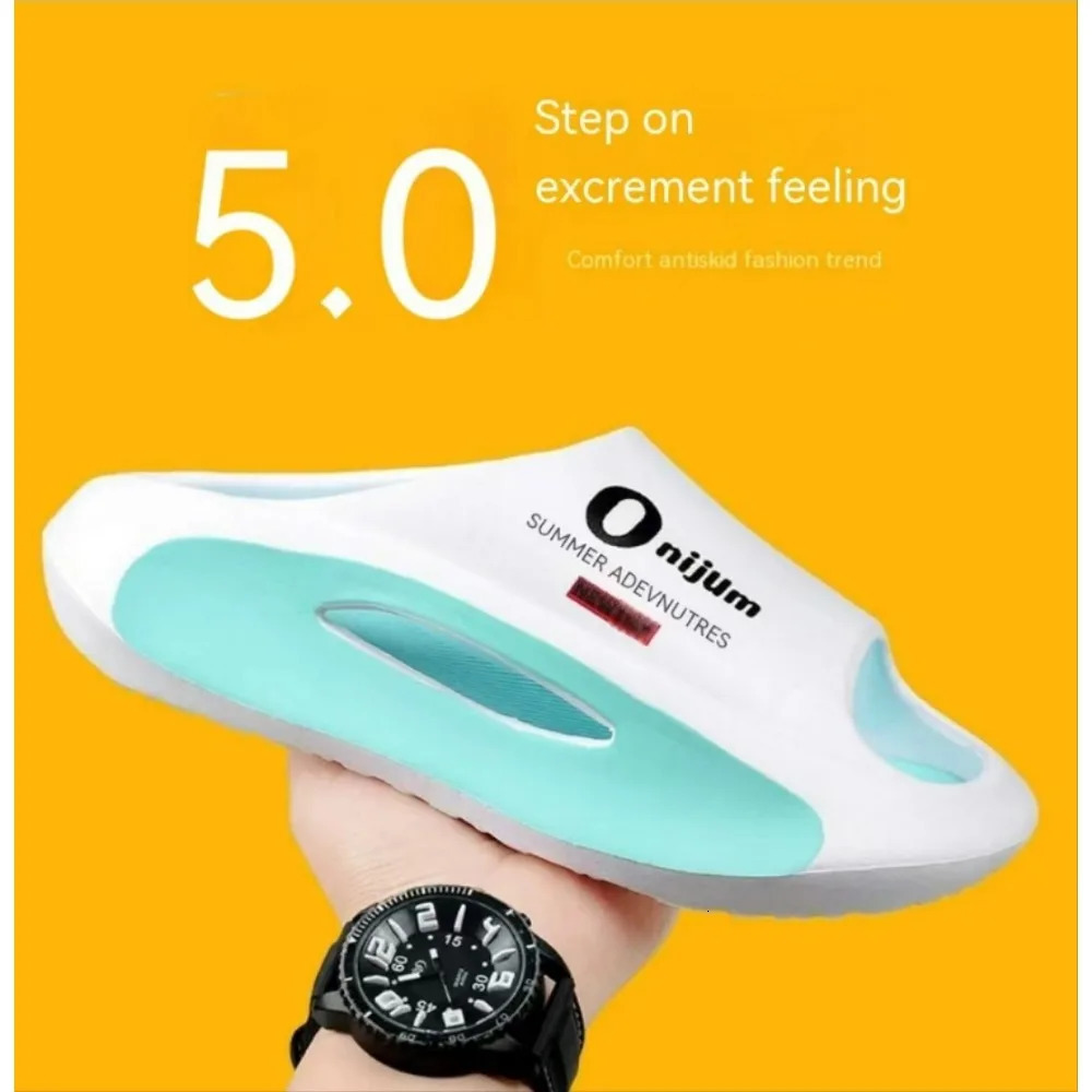 Women Men Slippers EVA Softsoled Wearresistant Platform Slides Sandals Indoor Outdoor Walking Beach Shoes 241214