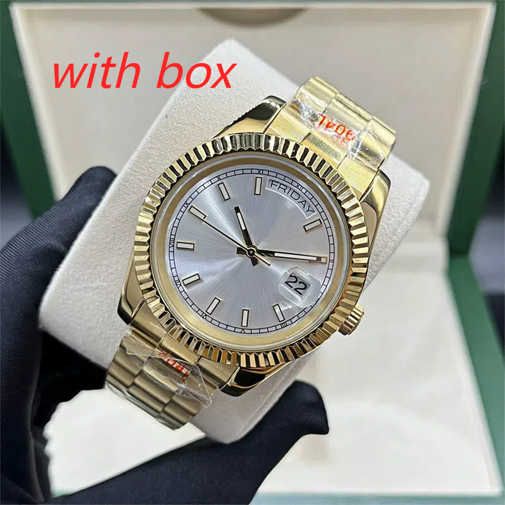 41mm Men watch automatic mechanical woman watch 36MM couple watch full stainless steel luminous sapphire waterproof luxury wristwatch montre luxe with box