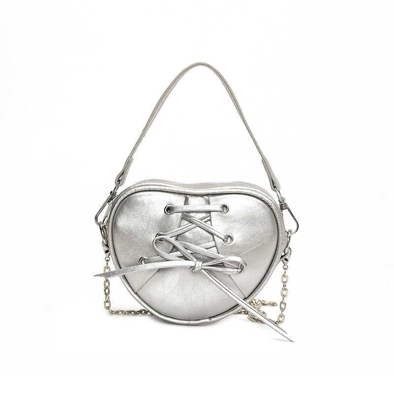Korean version mini love bag for women new trendy fashion peach heart bag niche personality crossbody bag commuting bag