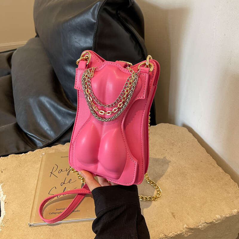 Spicy girl style niche design chain crossbody small square women's summer high-end phone bag 2024 temperament versatile new trend clothing ins