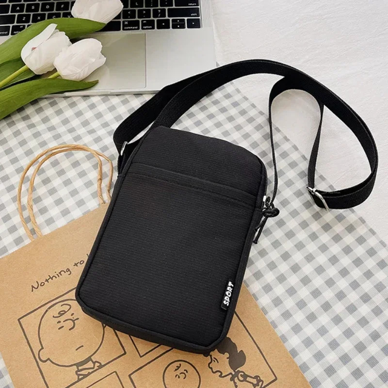 Mobile Phone Bag Ladies Candy Color Crossbody Simple Mini Satchel Shoulder Coin Bag Vertical Handbag Womens Messenger Bag 241213