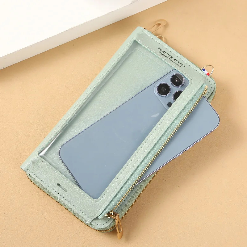 Womens cross bag touch screen mobile wallet fashion shoulder bag mobile mini wallet card holder womens handbag 241213
