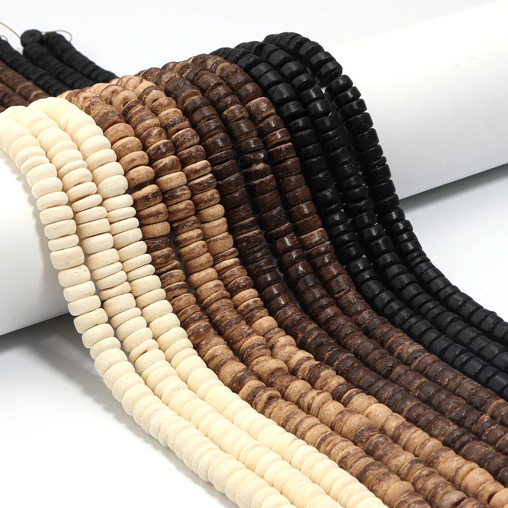 110300 pieces of round coconut shell wooden beads colorful loose used for jewelry making DIY necklace bracelet accessories 241212