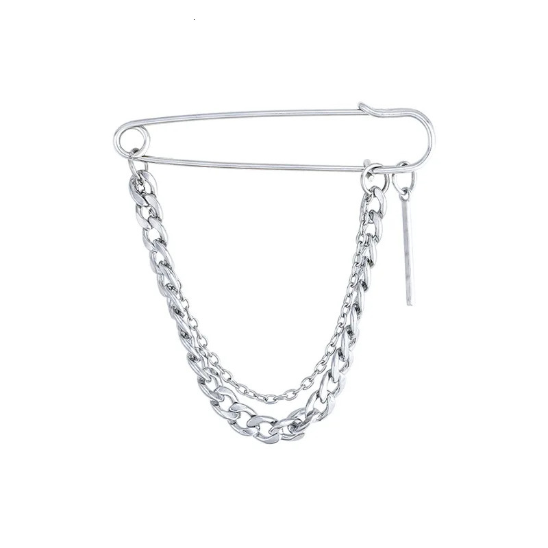 Trendy Harajuku style mens and womens street fashion metal chain set decorative bust geometric multipurpose 241210