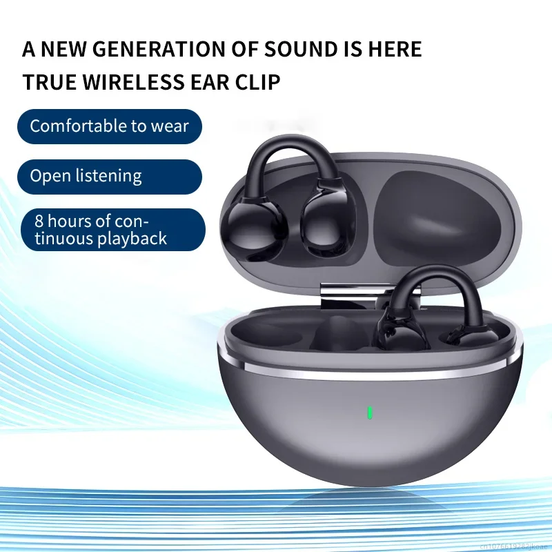 New G126 Ear Clip Earphone Wireless Bluetooth 5.4 Convenient Headphones Sports Gaming Open Headset HiFi Stereo Original Earbuds