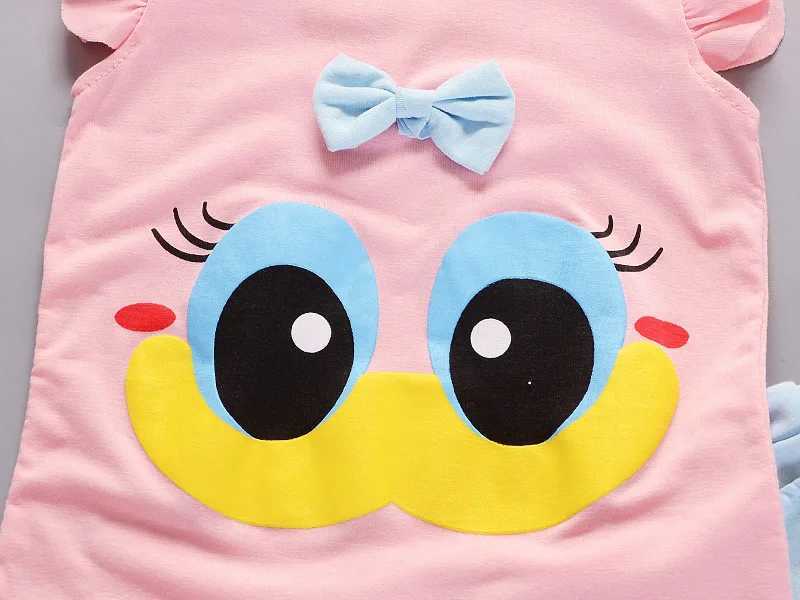Clothing Sets Childrens Girls Clothes Summer New Baby Girl 1 2 3 4 Year Fashion Cute Vest Shorts 2Pcs/Sets Infant Outfits Kids Tracksuits H241214