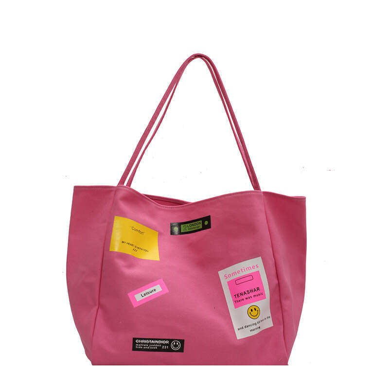Japanese and Korean large capacity canvas commuting shoulder for women, 23 styles, niche Instagram style adhesive fabric armpit tote bag wholesale, 20