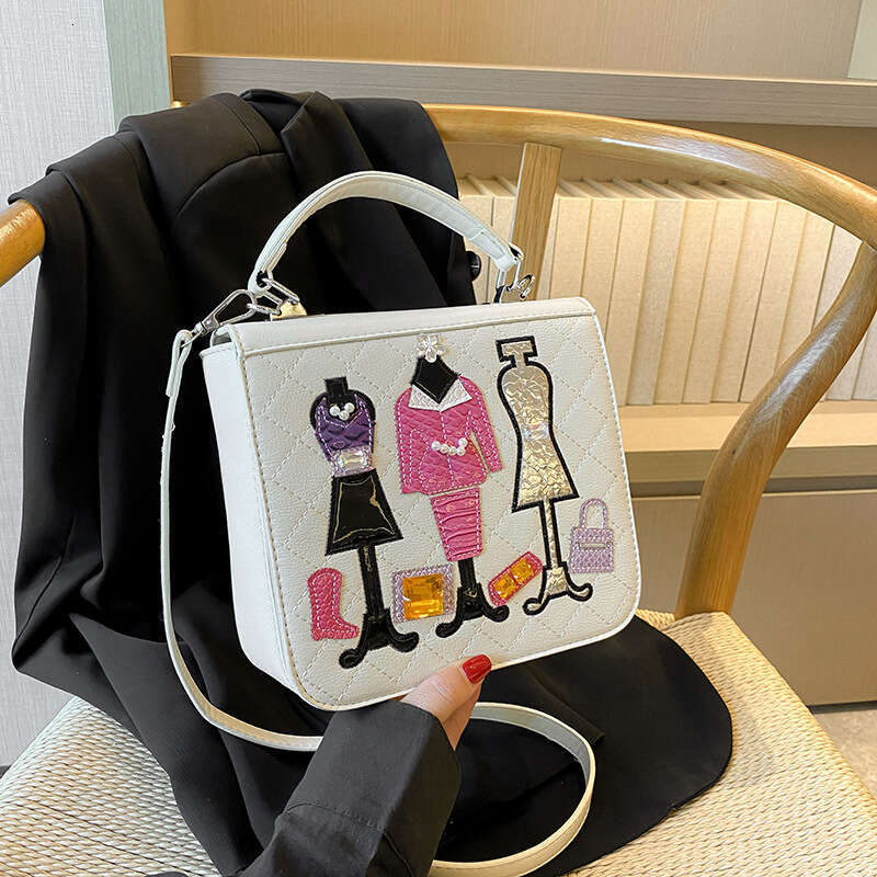 High end handbag for women in 2024, Japanese style embroidered small square niche retro single shoulder crossbody bag, 2024 temperament versatile new 