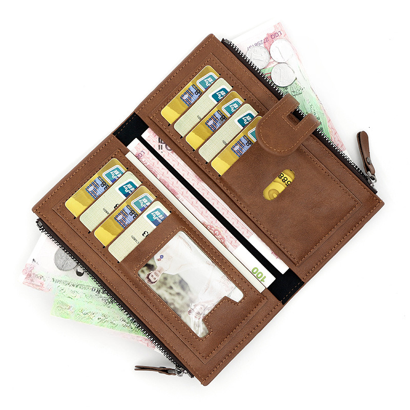 New Women's Long Fashion Phone PU Leather Multi Card Handheld Bag Zero Wallet
