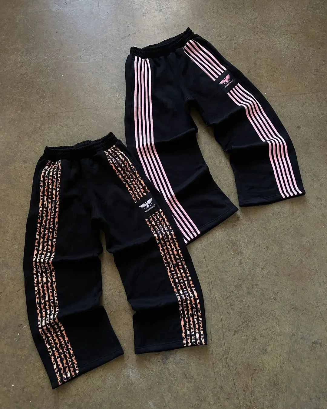 American Retro Simple Striped Sweatpants Y2K Harajuku Hip Hop Jogging Pants Wide Leg Pants Streetwear Loose Casual Pants 241214
