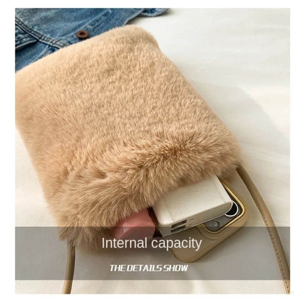plush messenger bag mobile phone cross shaped bag high-quality mini sling bag womens ten font wallet shoulder bag mobile phone bag 241213