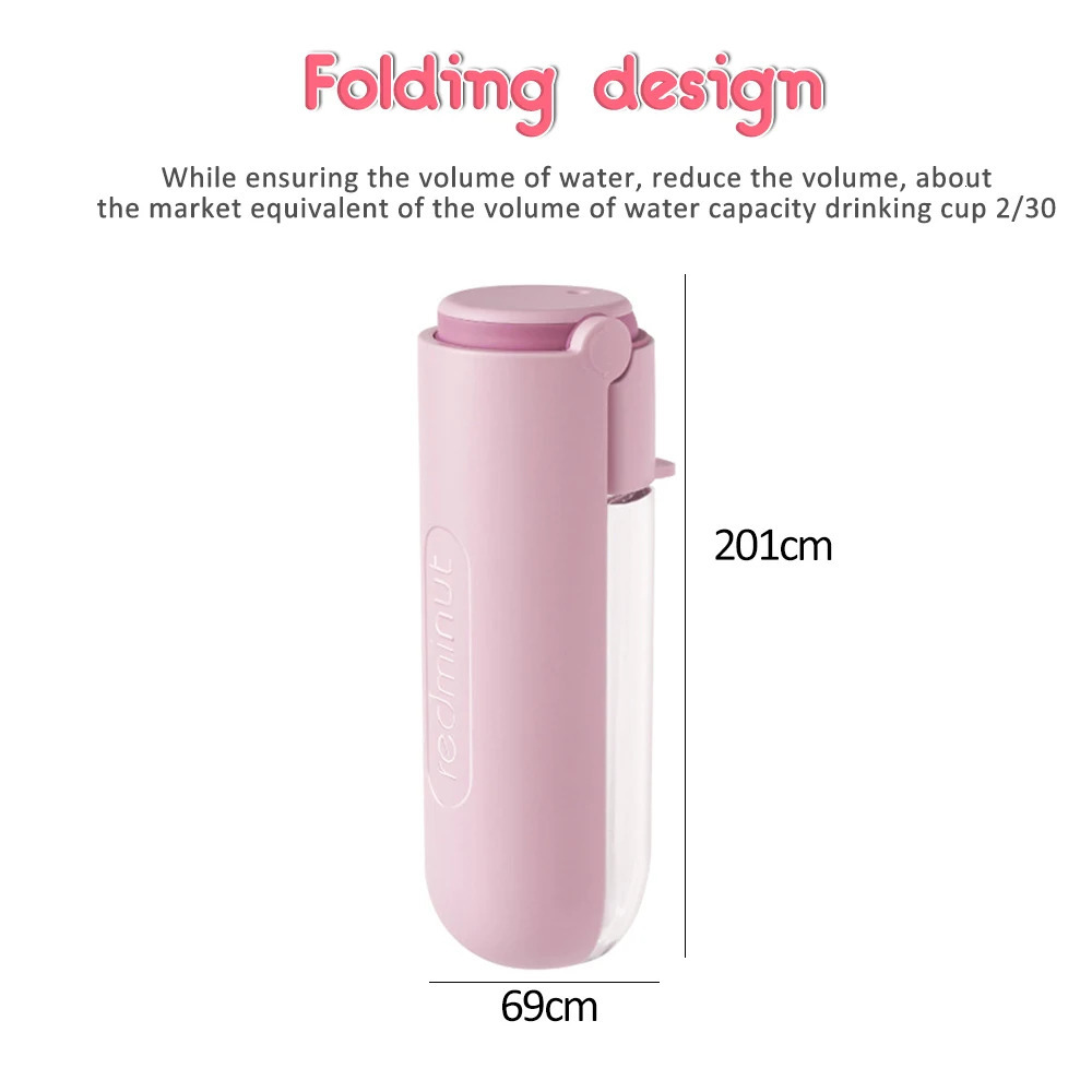 free shipping Portable Bottle Feeder For Outdoor Walking Dog Water Dispenser Pet Travel Drinking Cup With Clamshell Sink 241214