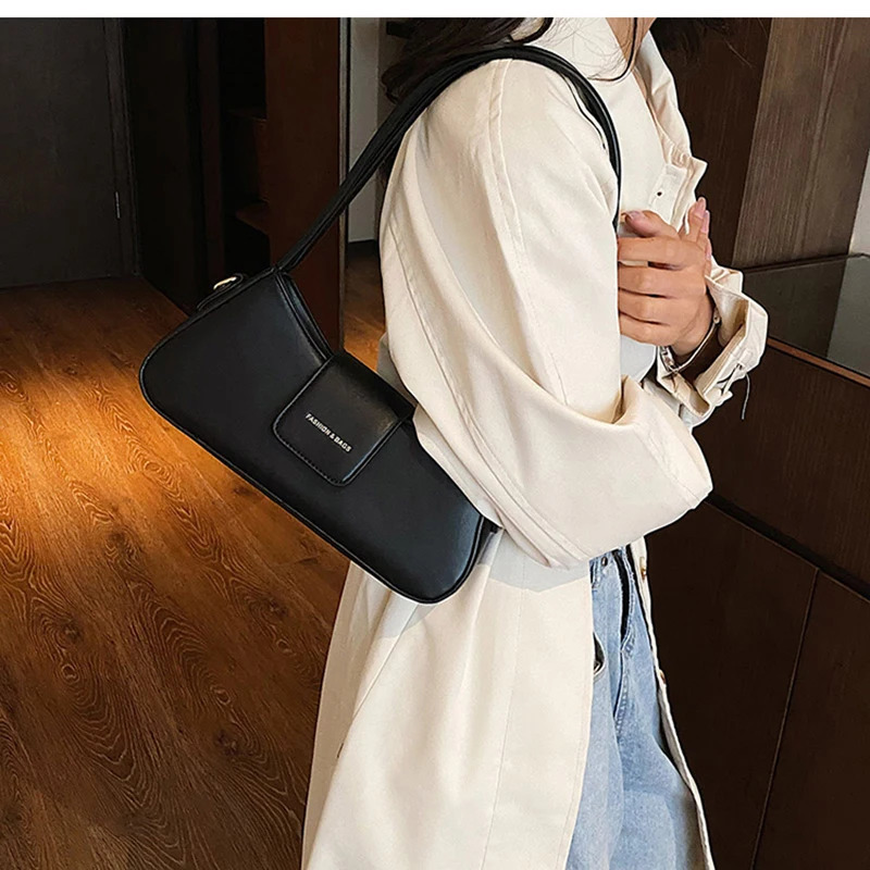 Fashionable red single shoulder womens underwear bag with French texture PU leather cross body bag fully matched handbag for spring and summer 2025 24
