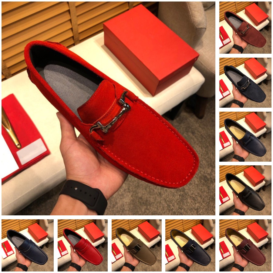 38Model Mocassins homme cuir fait main design crocodile confortable chaussures Slip-On casual taille 38-46