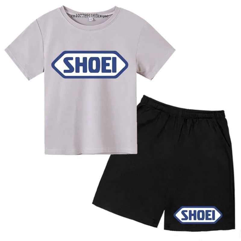 Clothing Sets Kids Fashion Summer Letter Print Breathable T-shirts+Pants 2pcs Sporty Suits 3-13Years Boys Girls Daily Outfits Children Clothes H241214