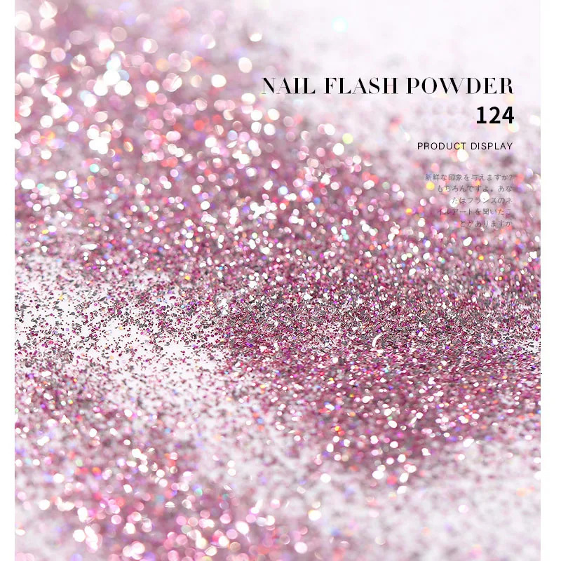 Nail Art DIY Platinum Powder 3D Mixed 8 Color Dust Sets Glitter Silver Sequins Flakes Manicure Decoration 241213