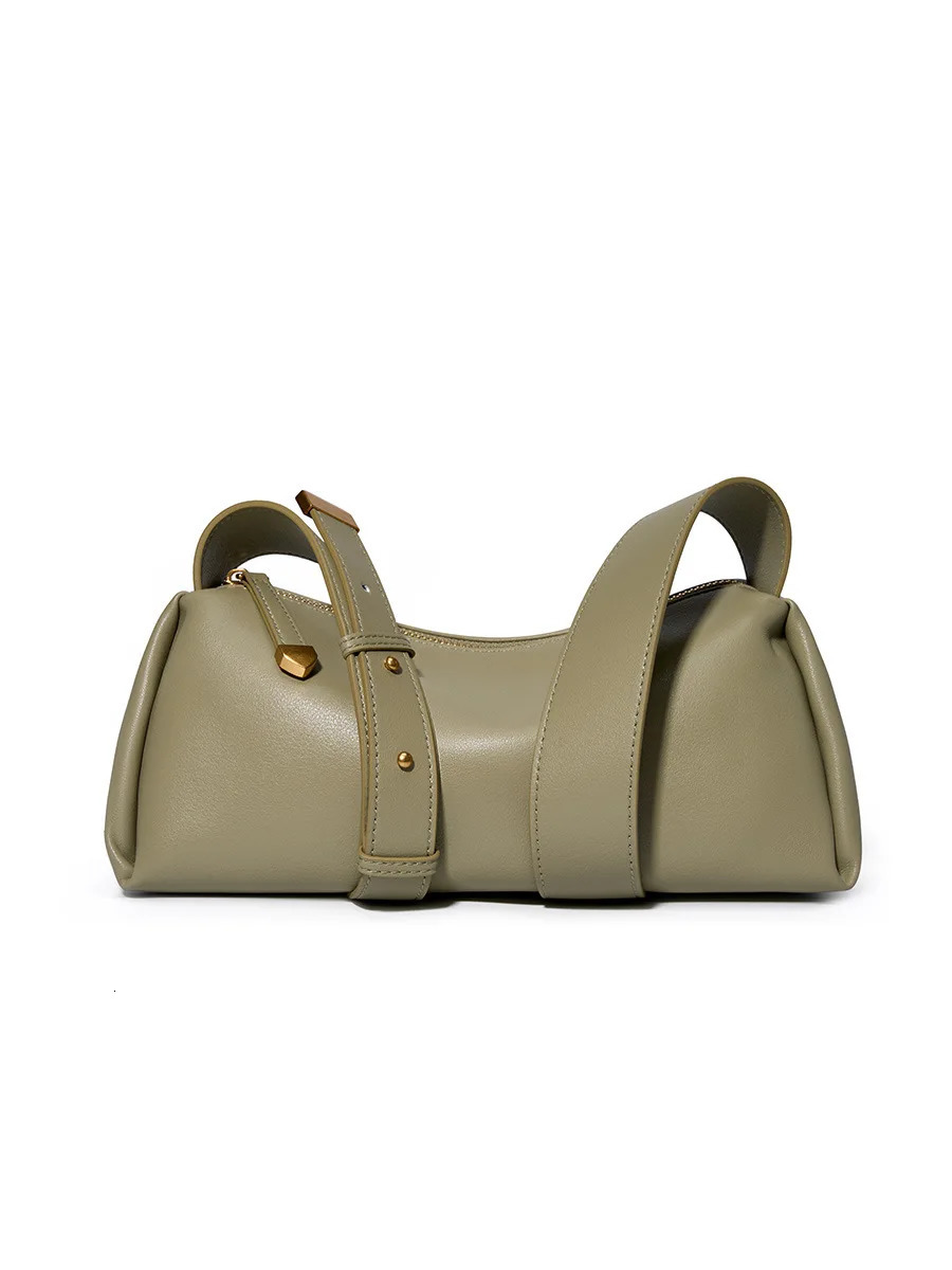Cowhide black bag genuine leather cross body bag womens handbag summer soft leather bag Boston mobile bag handbag 241212
