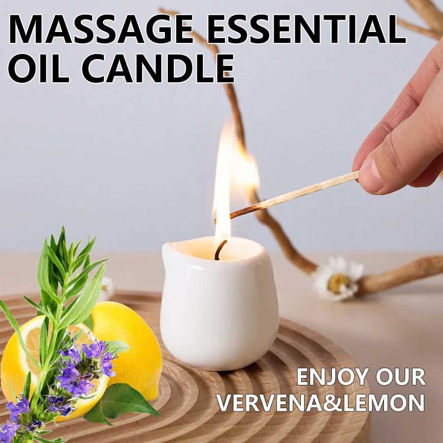 Fruity Scent low heat Massage Oil Candle Ultra Hydrating Body Care with Coconut wax Oil 169 oz home decor Valentines C251015
