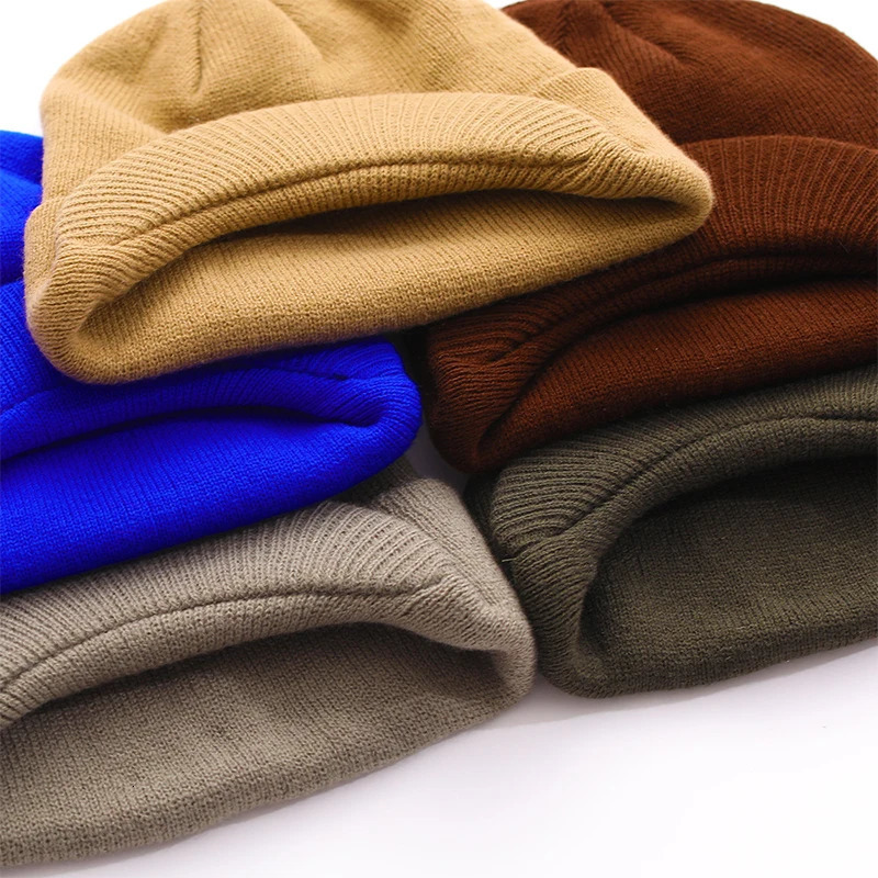 Mens Winter Warm Knitted Hat Outdoor Bicycle Knitted Baseball Hat Casual Skull Bear Hip Hop Womens Ski Slow Fashion Hat 241211