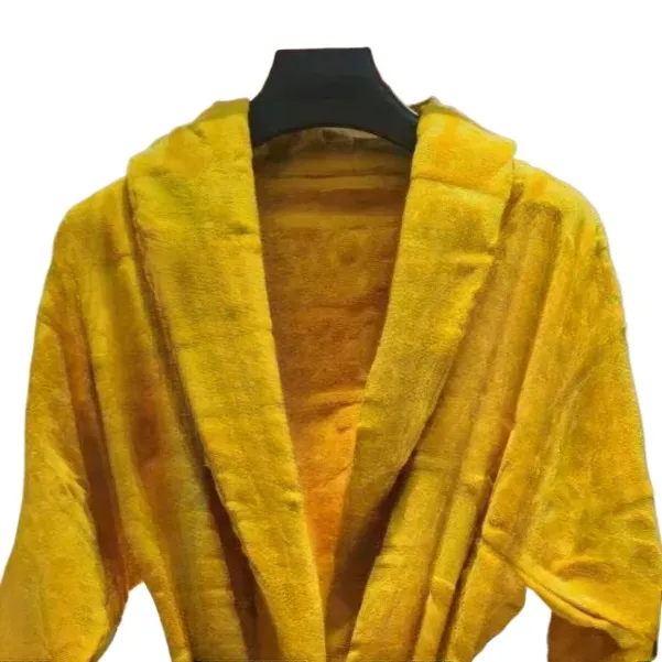 2025 Designer Soft Cotton Lovers' Robe With Neckline - Cozy Retro Style Bathrobe For Him And Her