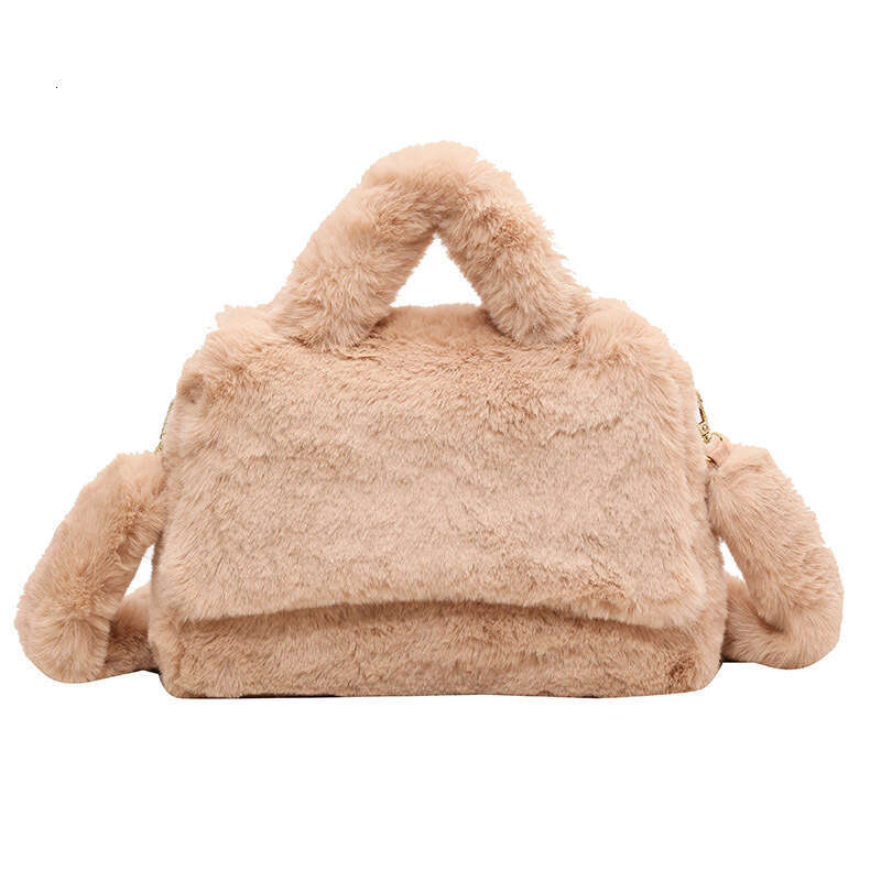 High quality hand-held commuting bag for women, super popular model, large capacity plush shoulder crossbody bag, 2024 new casual fashion trend clothi