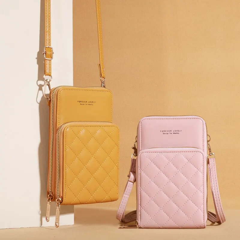 Mobile Phone Bag Female Student Shoulder Small Shoulder Bag Pocket Change Bag Hand in Hand with Wallet Mobile Phone Bag 241213