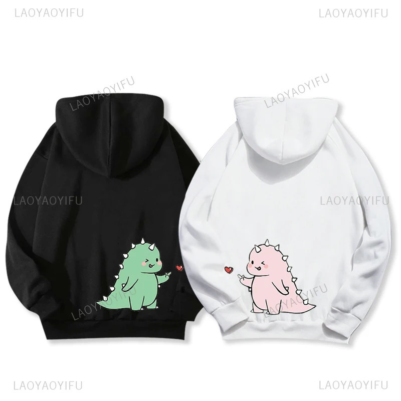 Dinosaur Matching Couple Pocket Mr. Womens Printed Hoodie Casual Sports Shirt Wedding Hoodie Y2k Fashion Hoodie 241214