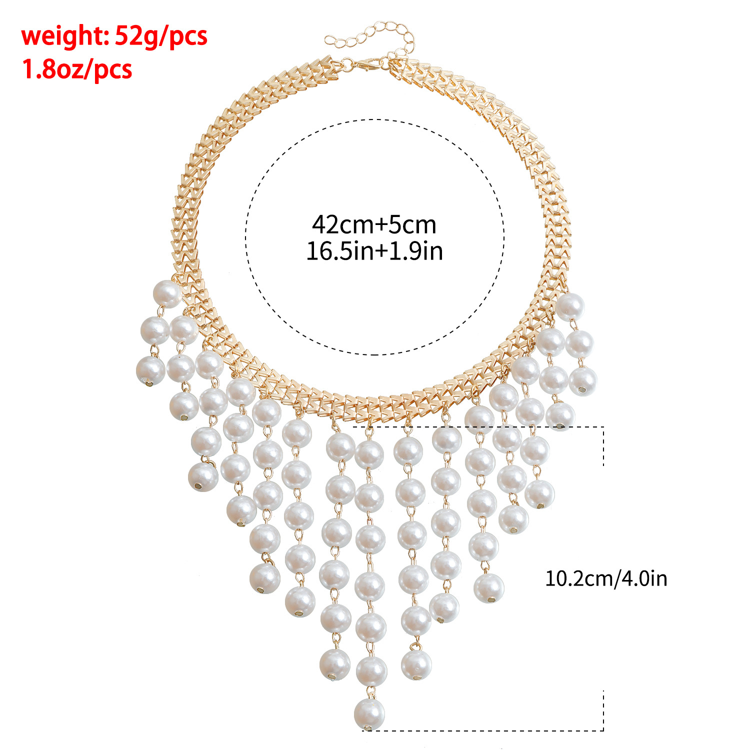 Elegant Multi-Layer Pearl Fringe Necklace for Trendy European Accessories 2025 New In Pearl Pendant Choker Jewelry Y2K Women Party Birthday Gifts Vale