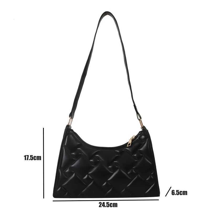 Solid Color Crescent Handbags Retro Fashion Underarm Bag Niche Portable Leather Shoder Bag For Wen High-End Texture Z250318